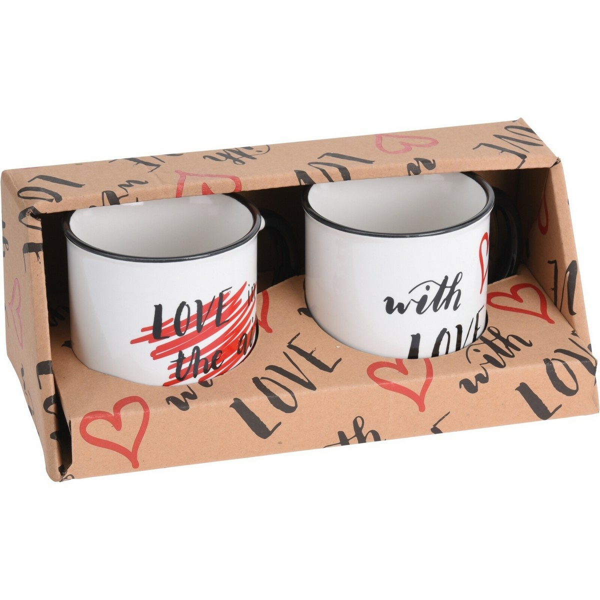 2-dielna sada hrnčekov Valentine