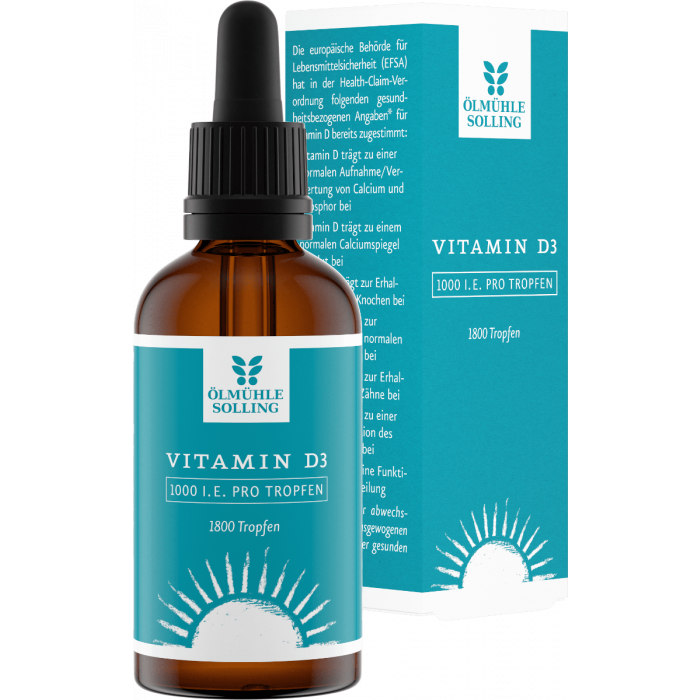 Ölmühle Solling Vitamín D3 kvapky 1000 IU 50 ml