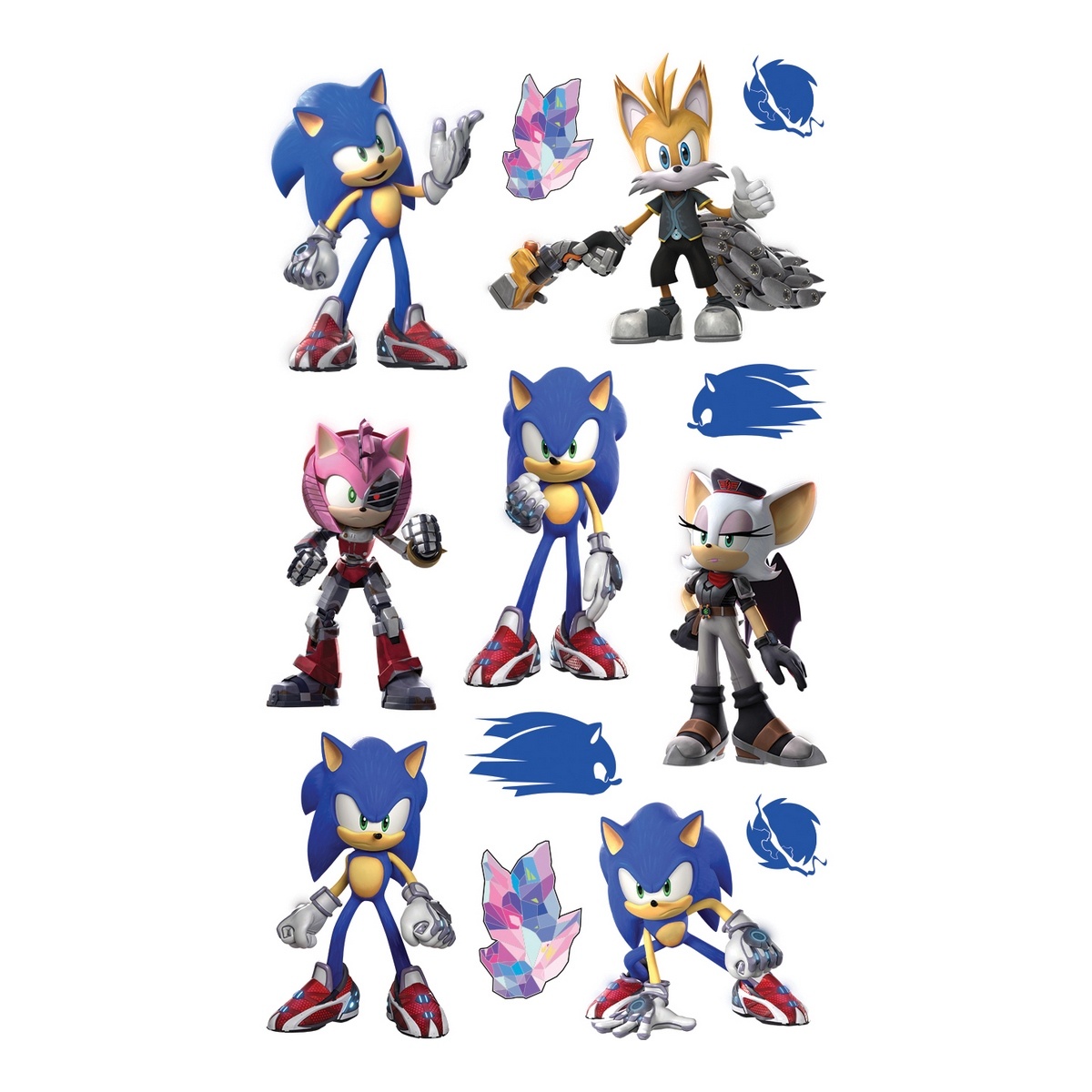 3D Samolepky Sonic 3D Samolepky Sonic