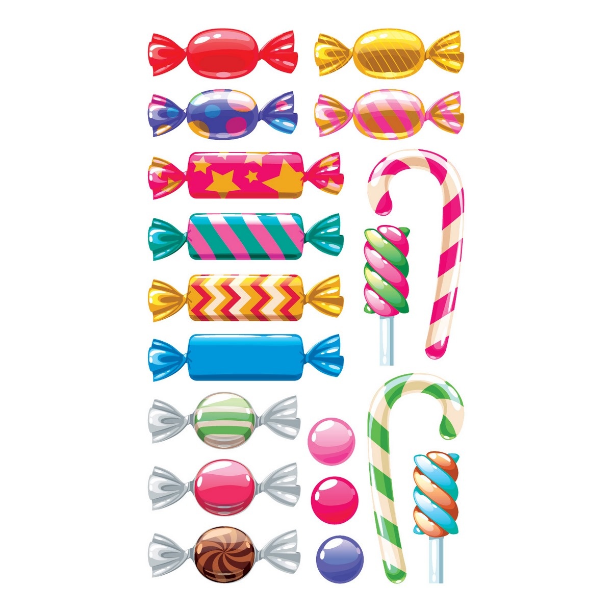 3D Samolepky Sweets 3D Samolepky Sweets