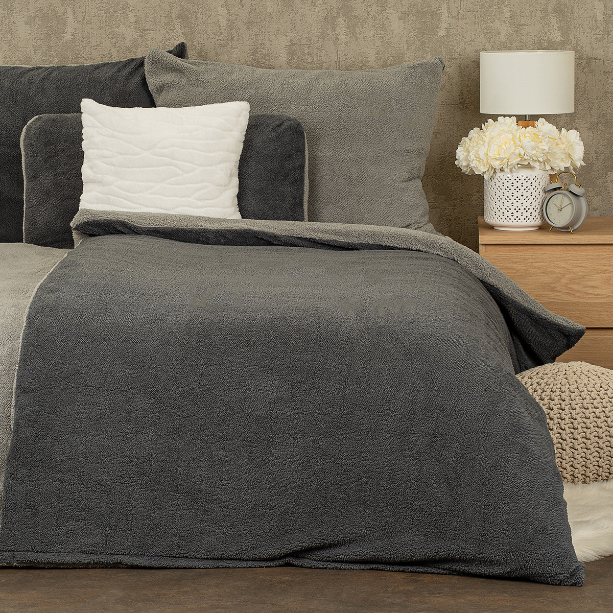 4Home Baránkové obliečky Teddy sivá 4Home Baránkové obliečky Teddy sivá