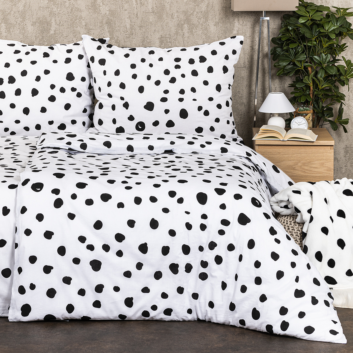 4Home Bavlnené obliečky Dalmatín čiernobiela 4Home Bavlnené obliečky Dalmatín čiernobiela