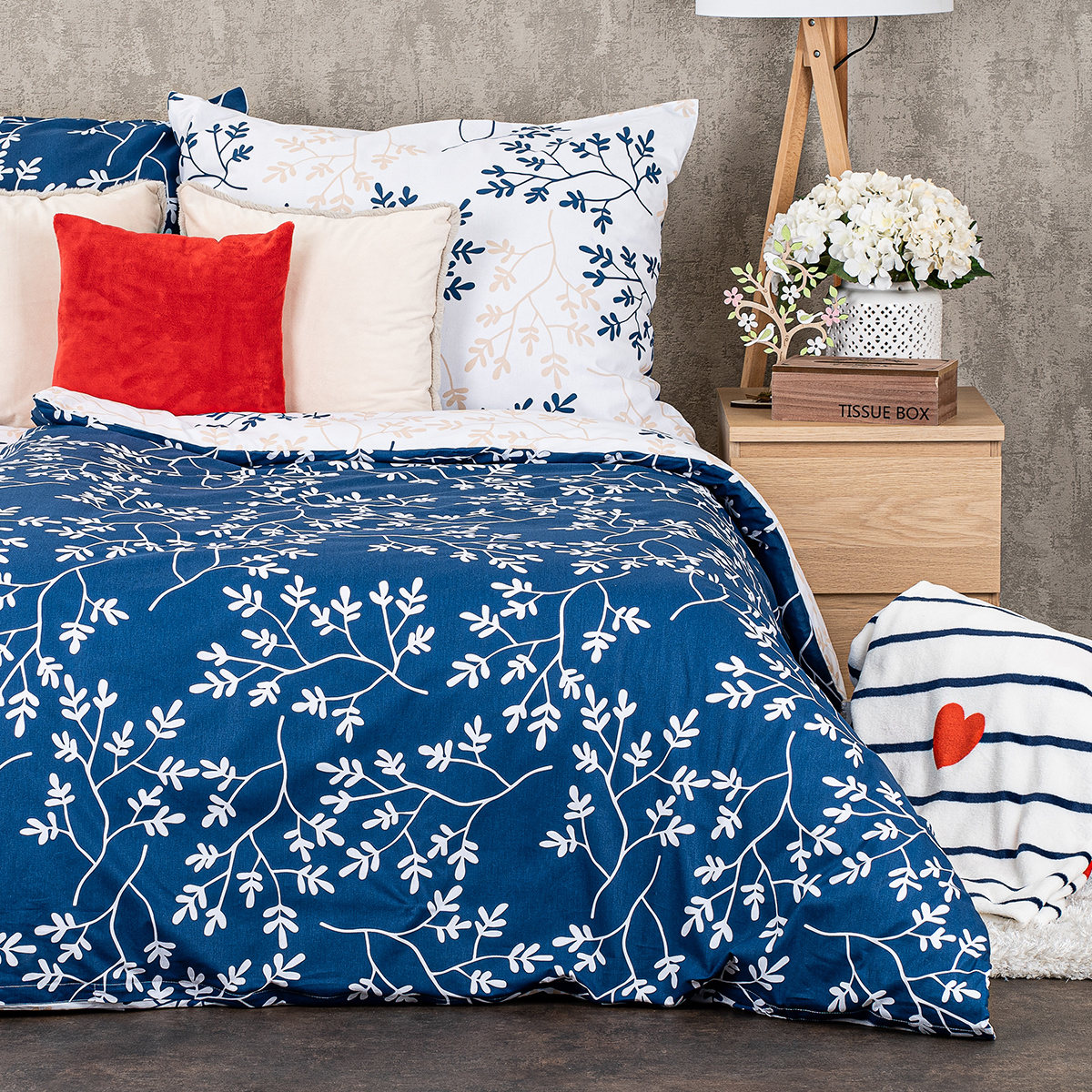 4Home Bavlnené obliečky Harmony modrá 4Home Bavlnené obliečky Harmony modrá