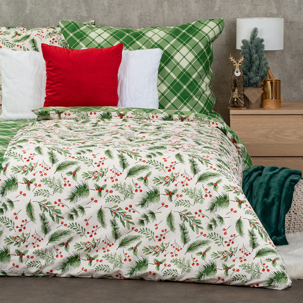 4Home Bavlnené obliečky Scotch green