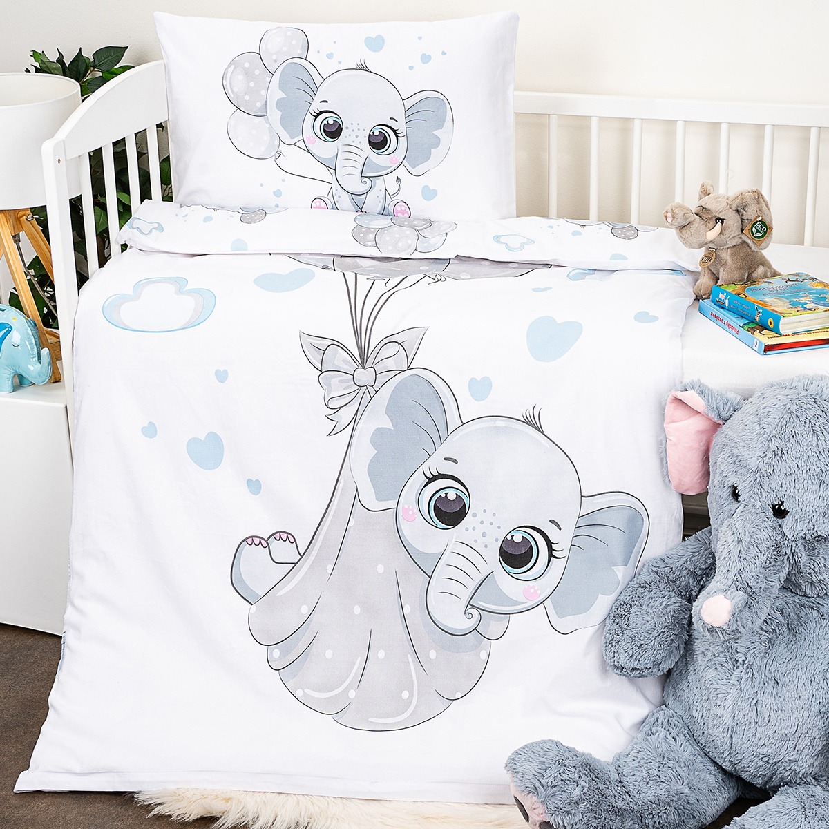 4Home Detské bavlnené obliečky do postieľky Elephant 4Home Detské bavlnené obliečky do postieľky Elephant