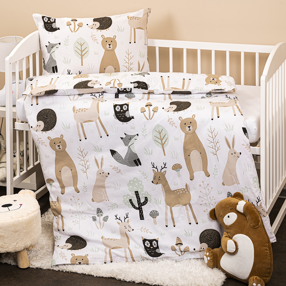 4Home Detské bavlnené obliečky do postieľky Nordic Friends 4Home Detské bavlnené obliečky do postieľky Nordic Friends