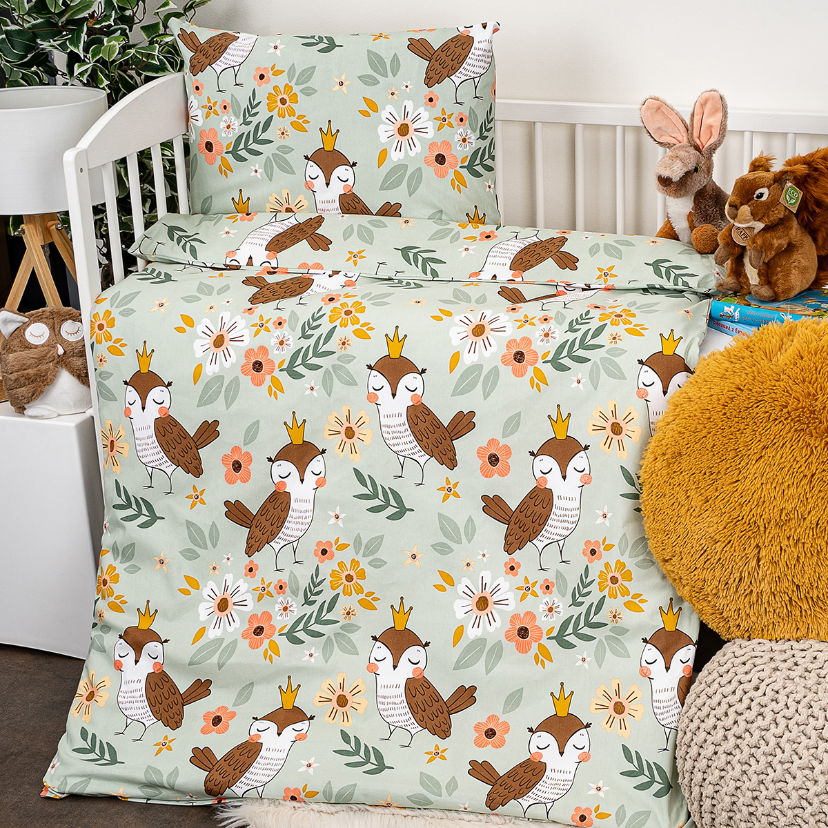 4Home Detské bavlnené obliečky do postieľky Owlet 4Home Detské bavlnené obliečky do postieľky Owlet