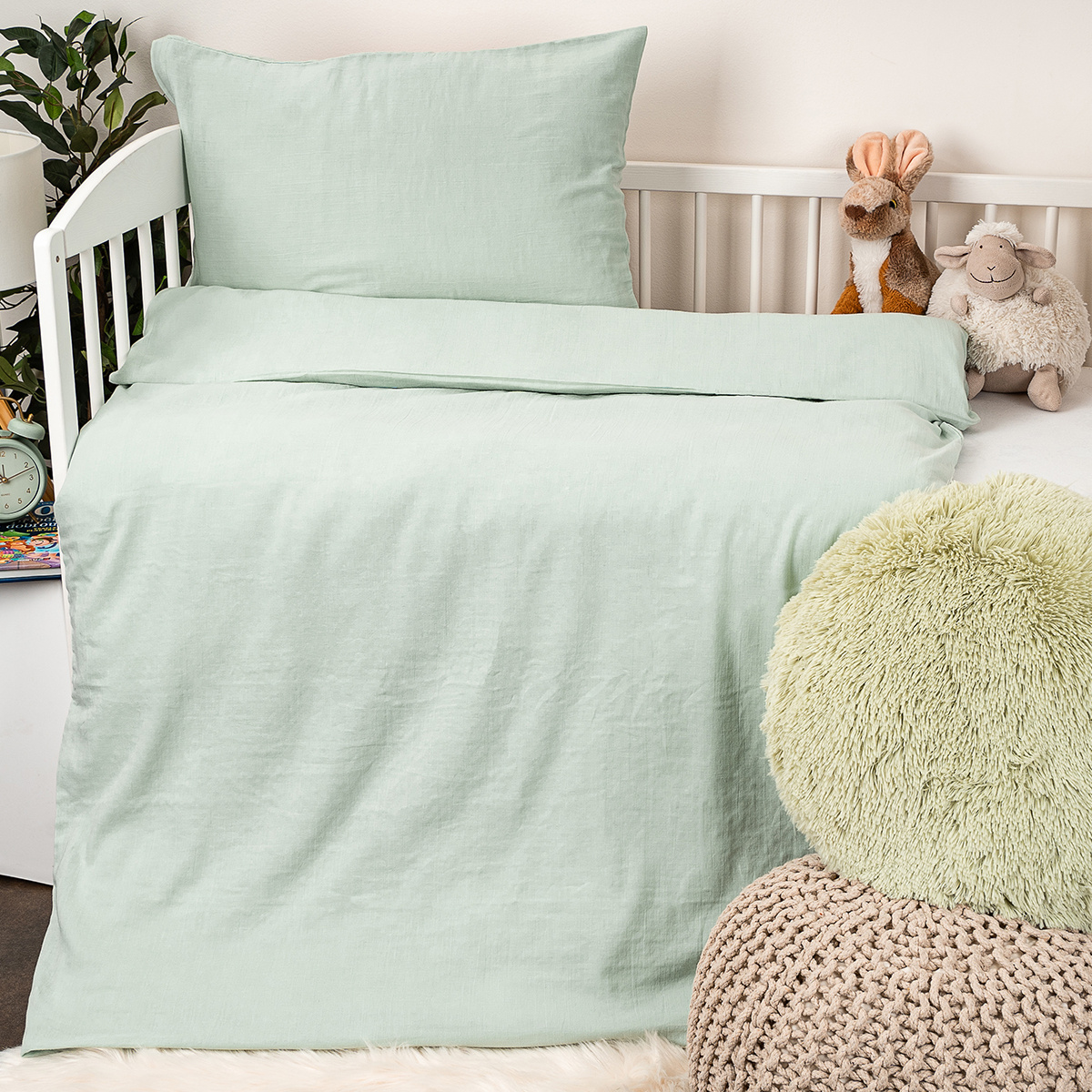 4Home Detské mušelínové obliečky do postieľky Teal