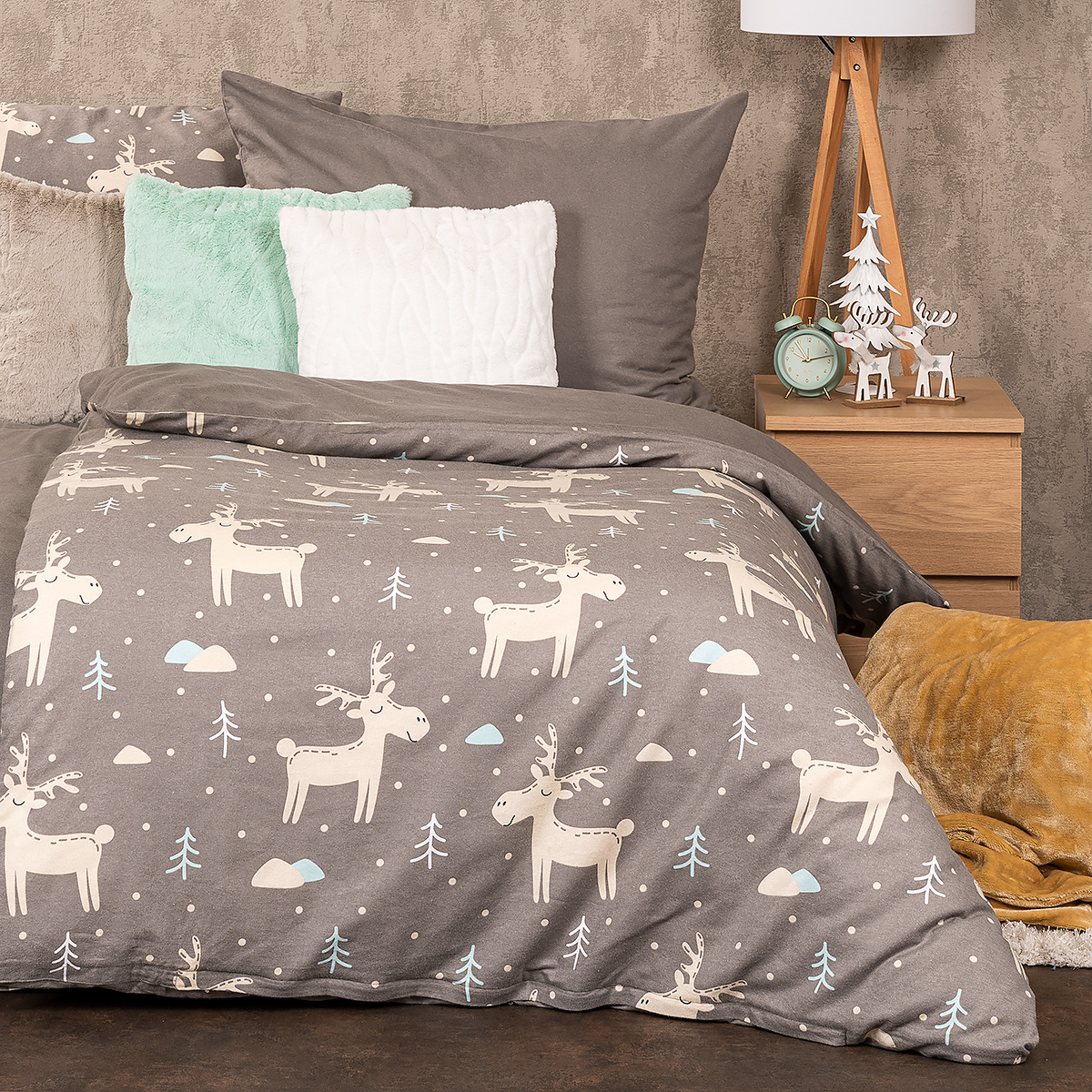 4Home Flanelové obliečky Happy reindeer