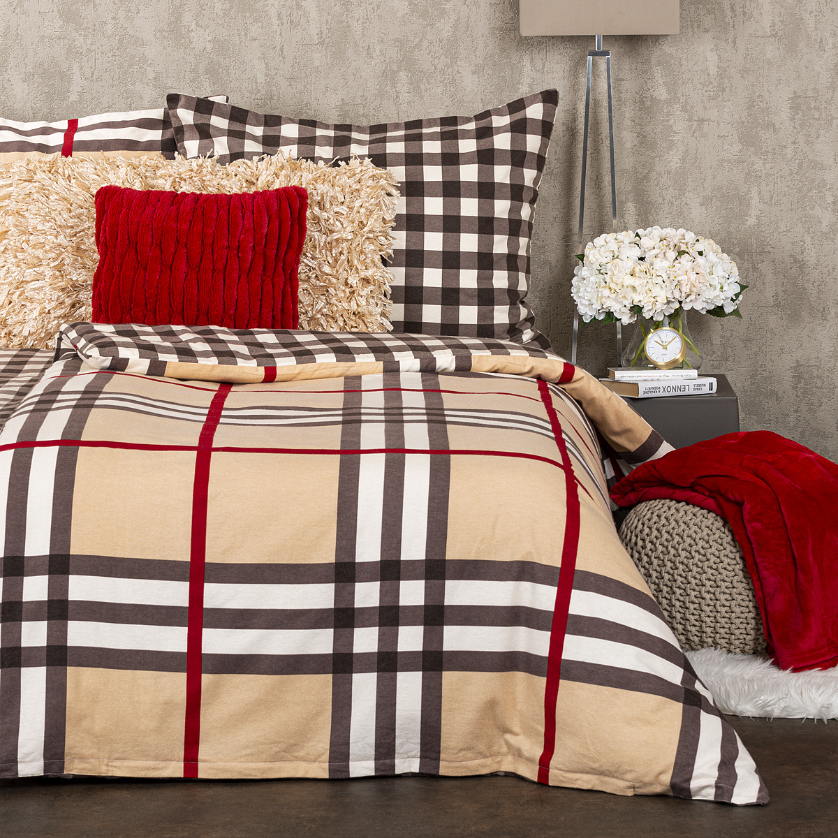 4Home Flanelové obliečky Kocka