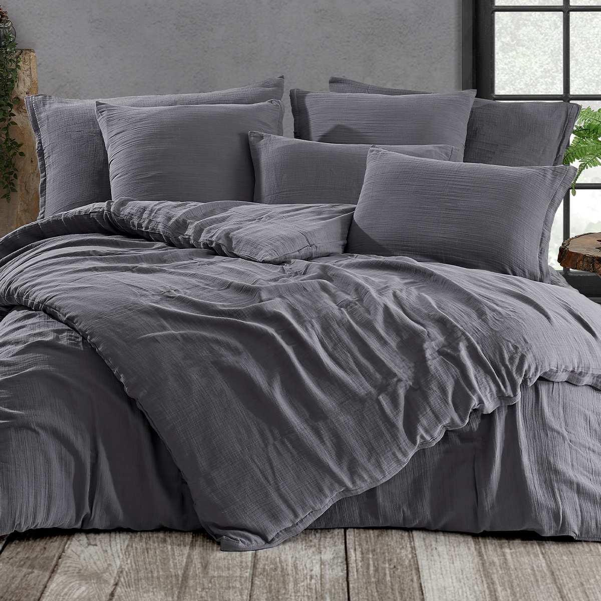 4Home Mušelínové obliečky Steel