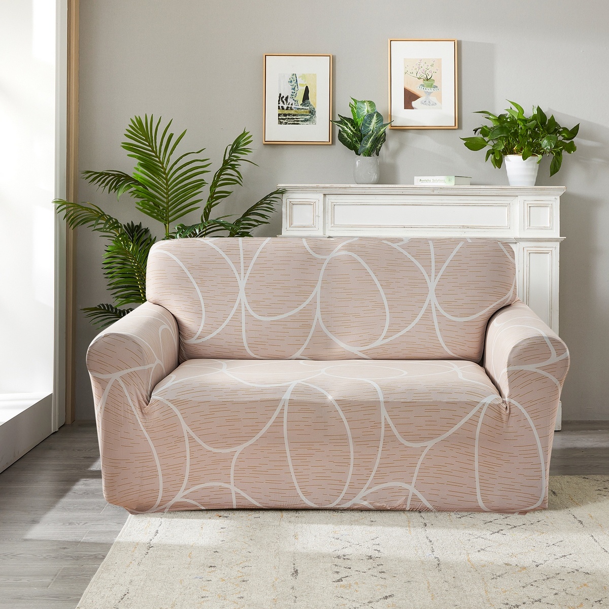 4Home Napínací poťah na kreslo Abstract béžová 4Home Napínací poťah na kreslo Abstract béžová