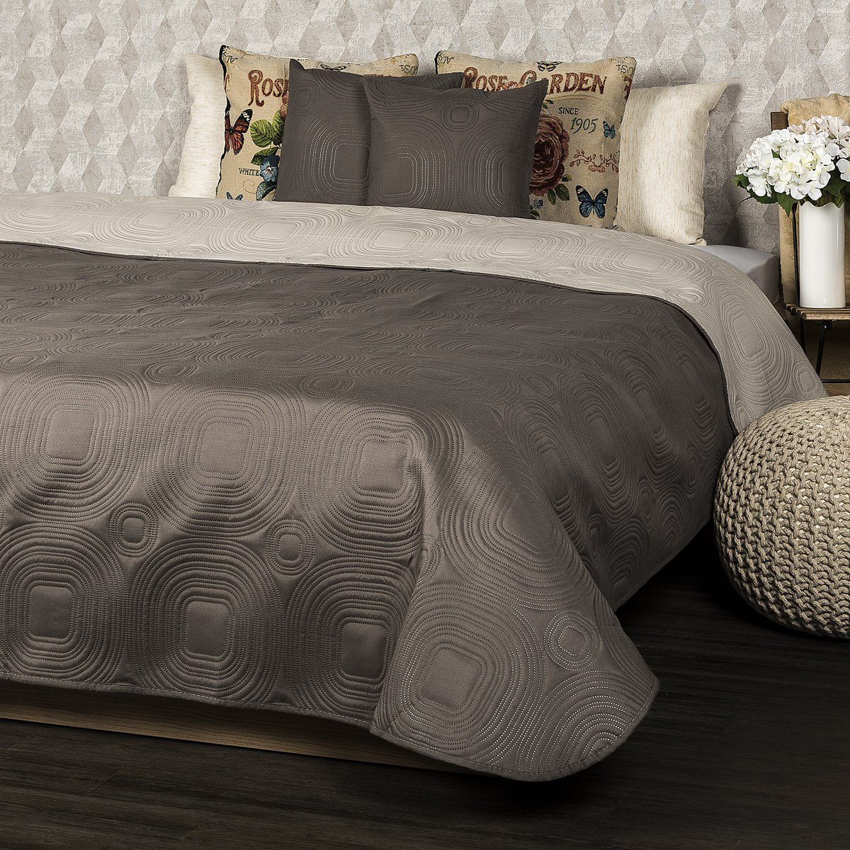 4Home Prehoz na posteľ Doubleface hnedá/béžová 4Home Prehoz na posteľ Doubleface hnedá/béžová