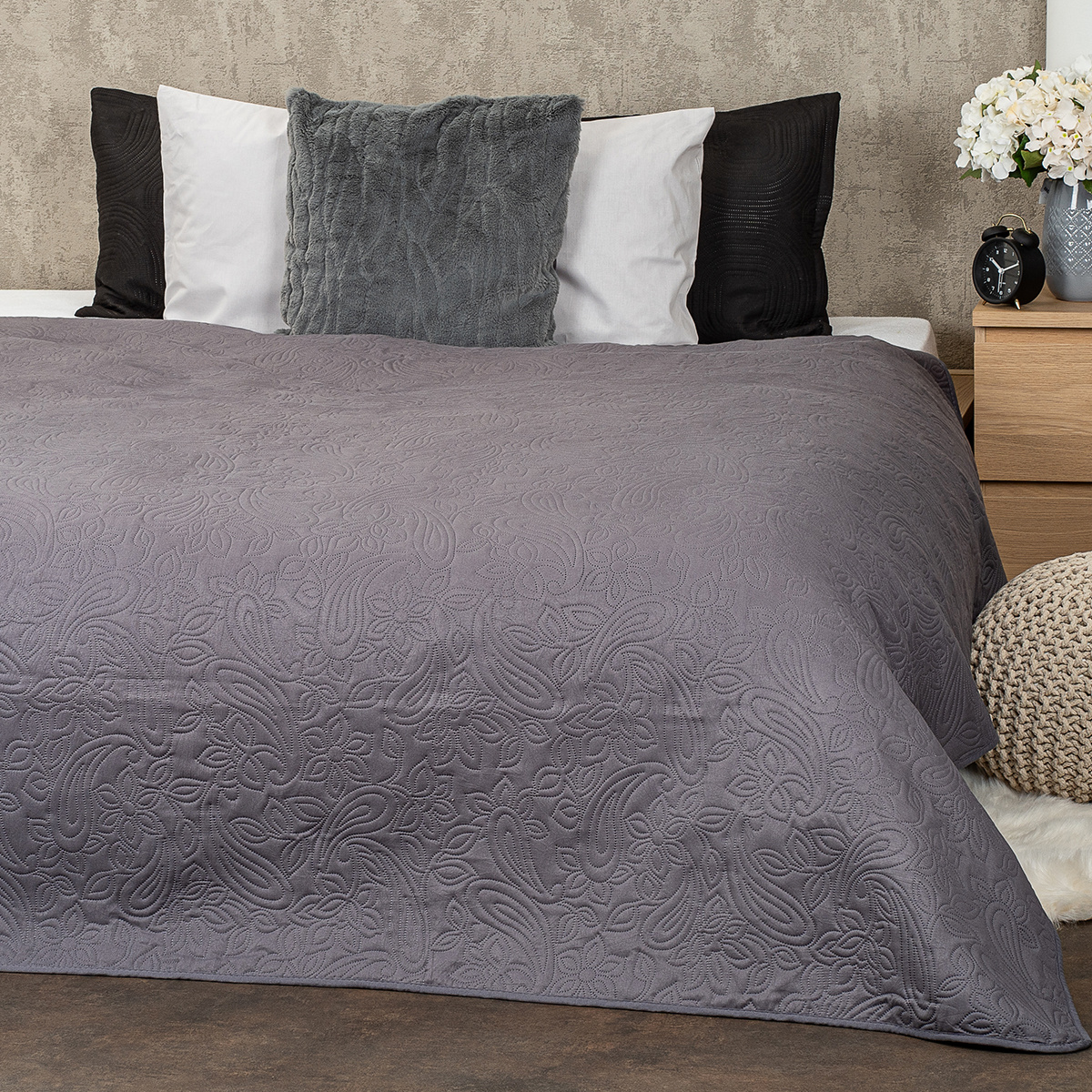 4Home Prehoz na posteľ Doubleface sivá/biela 4Home Prehoz na posteľ Doubleface sivá/biela