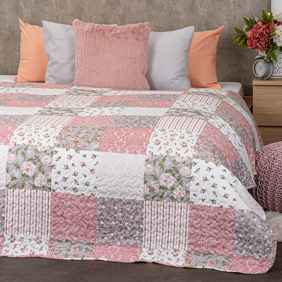 4Home Prehoz na posteľ Pink Rose Patchwork 4Home Prehoz na posteľ Pink Rose Patchwork