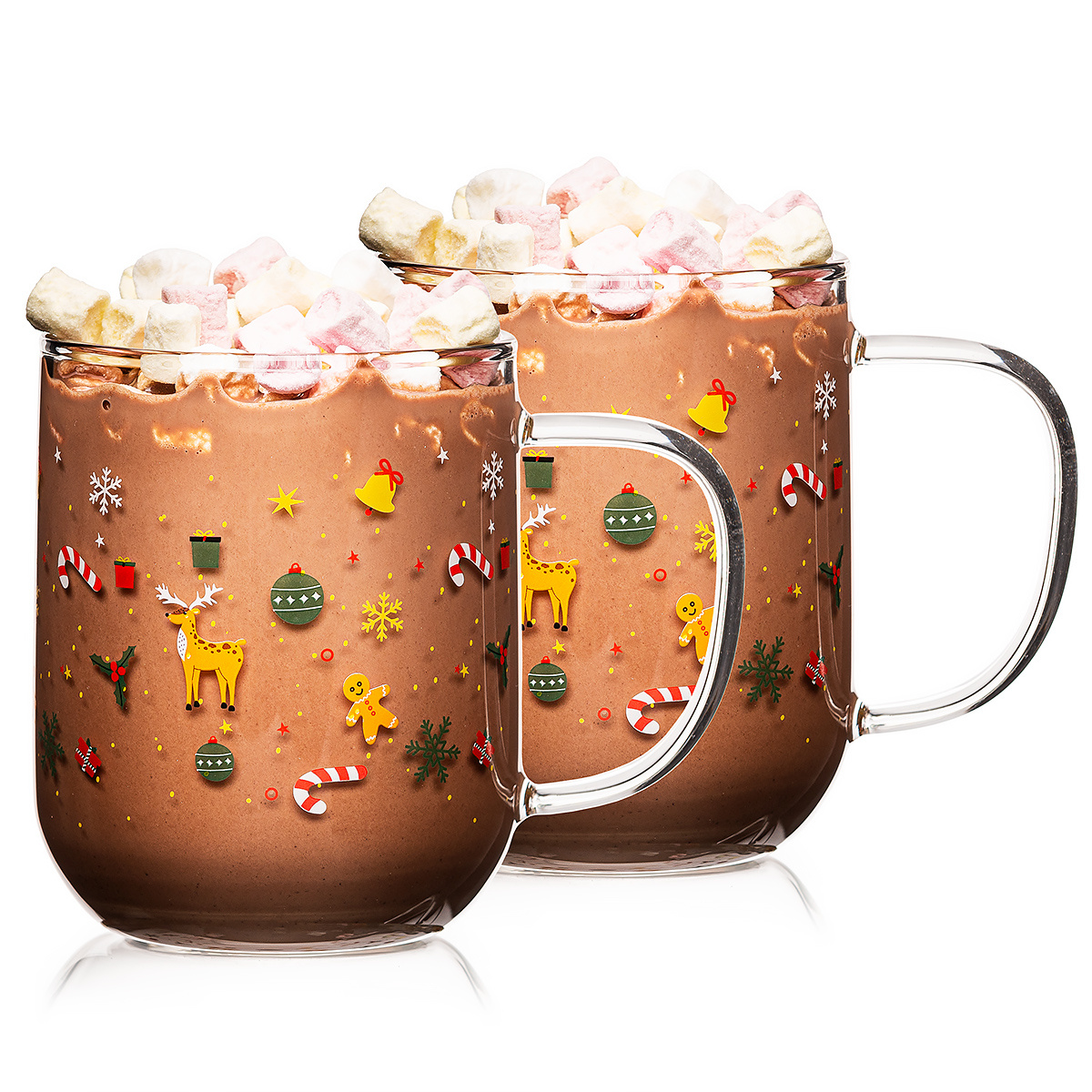 4Home Sklenený hrnček Hot&Cool Christmas 350 ml