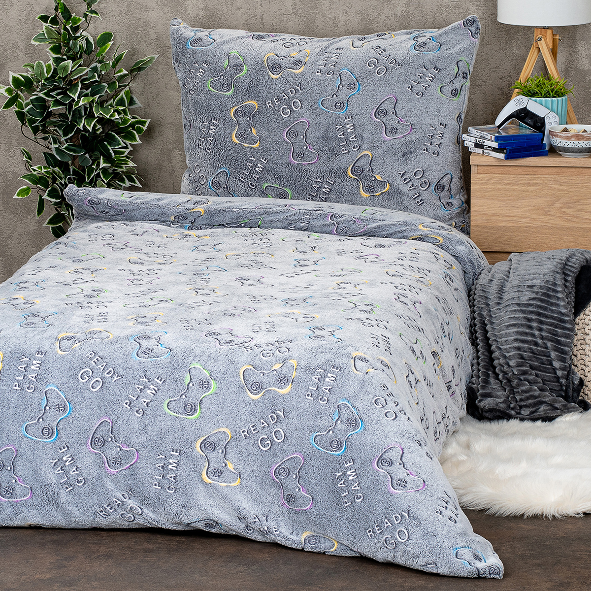 4Home Svietiace bliečky mikroflanel Games