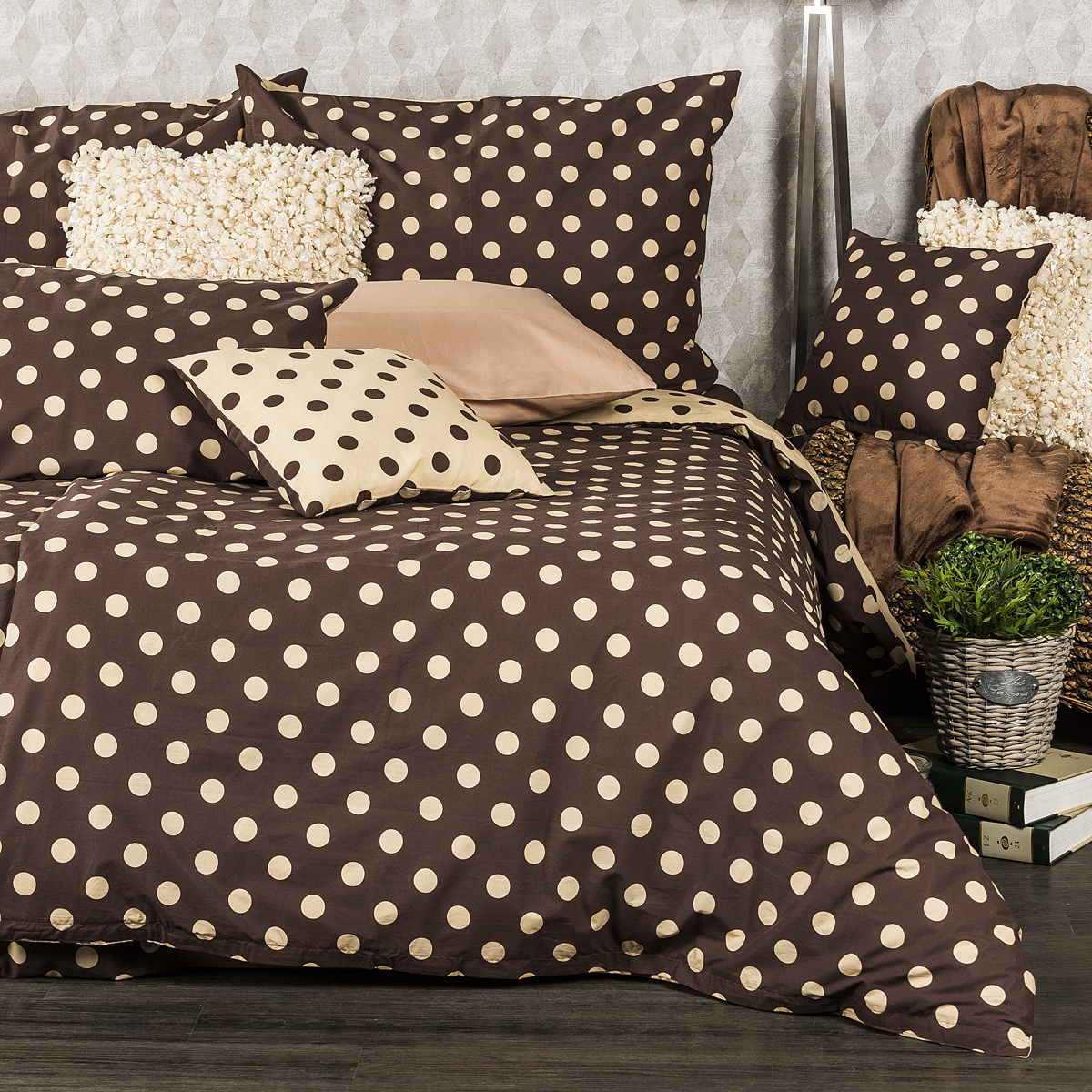 4home Bavlnené obliečky Bodka Čokoláda 4home Bavlnené obliečky Bodka Čokoláda