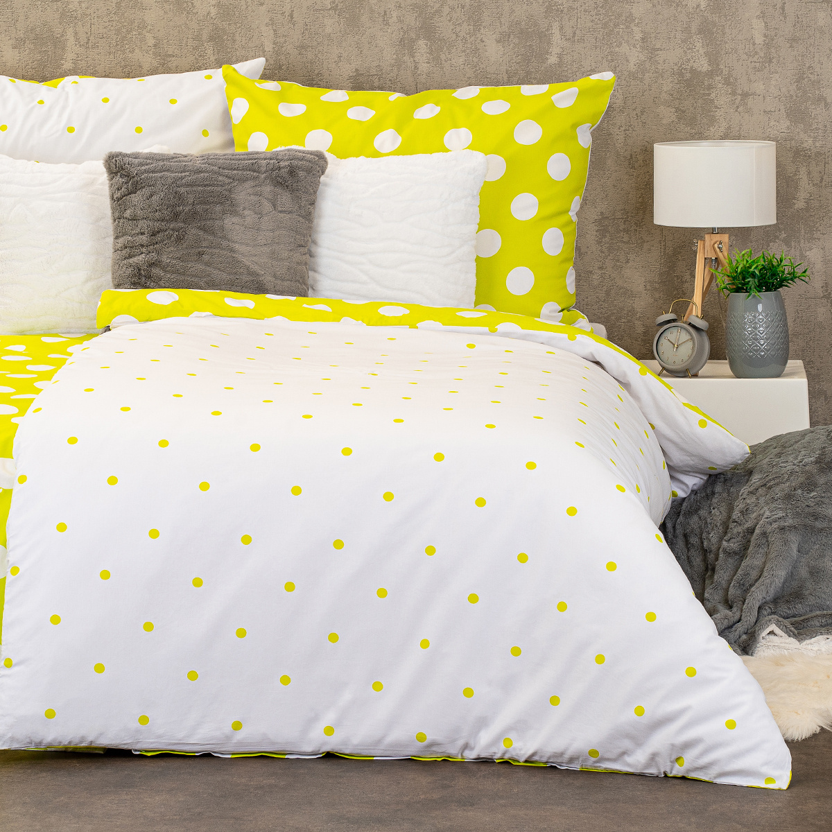 4home Bavlnené obliečky Zelená bodka 4home Bavlnené obliečky Zelená bodka