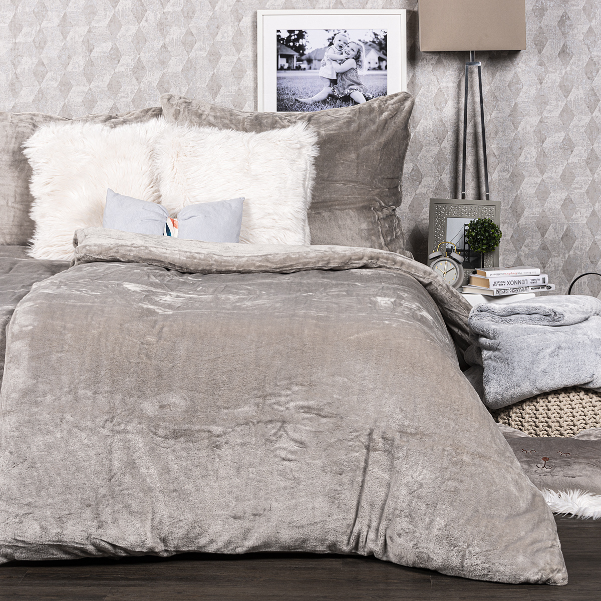 4home obliečky mikroflanel sivá 4home obliečky mikroflanel sivá