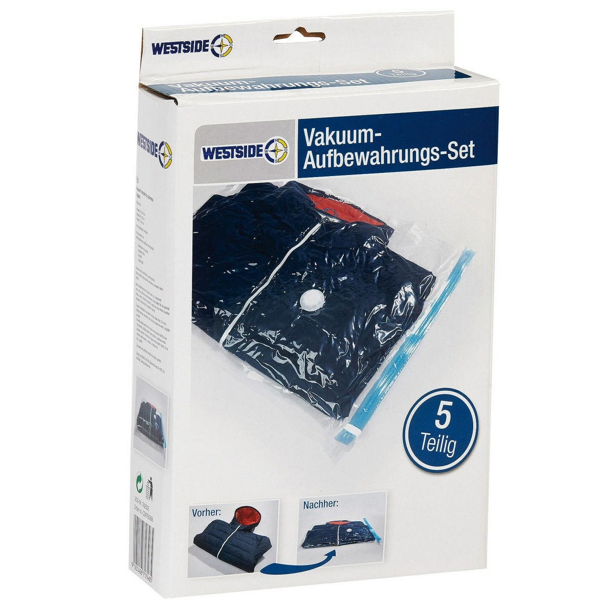 5-dielna sada vákuových úložných vakov 5-dielna sada vákuových úložných vakov