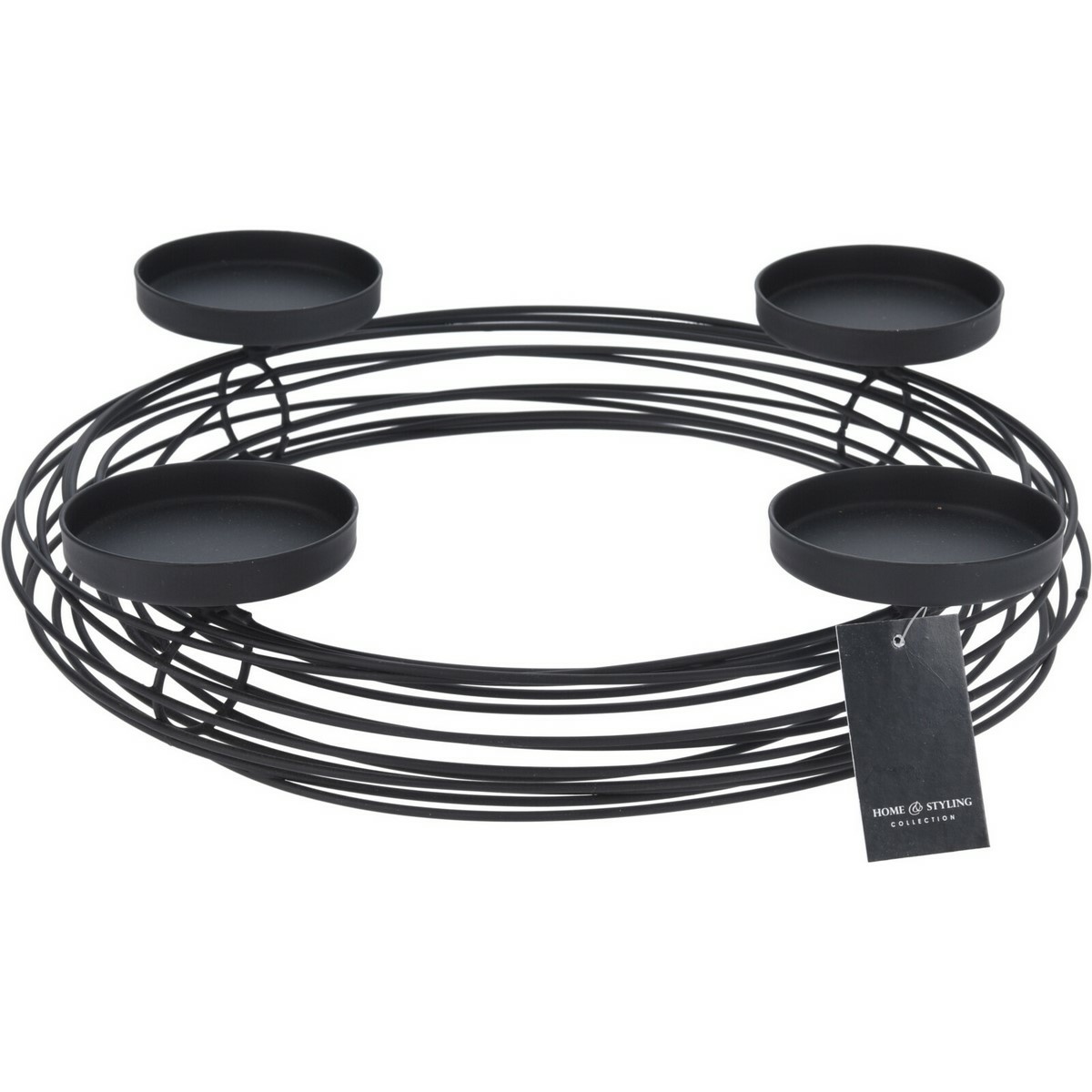 Adventný veniec Simple čierna Adventný veniec Simple čierna