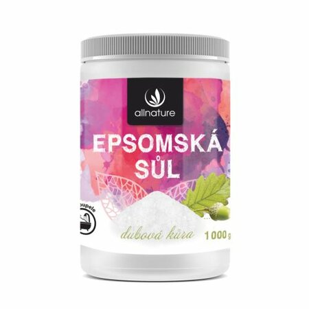 Allnature Epsomská sůl Dubová kůra 1000 g Allnature Epsomská sůl Dubová kůra 1000 g