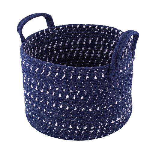 Altom Bavlnený okrúhly košík Dark blue Altom Bavlnený okrúhly košík Dark blue