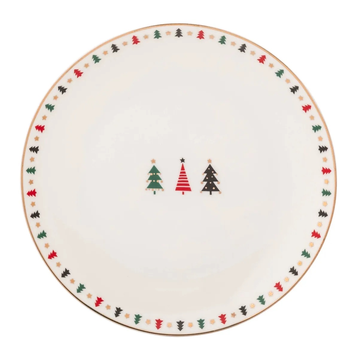 Altom Porcelánový dezertný tanier Modern Tree 20 cm Altom Porcelánový dezertný tanier Modern Tree 20 cm