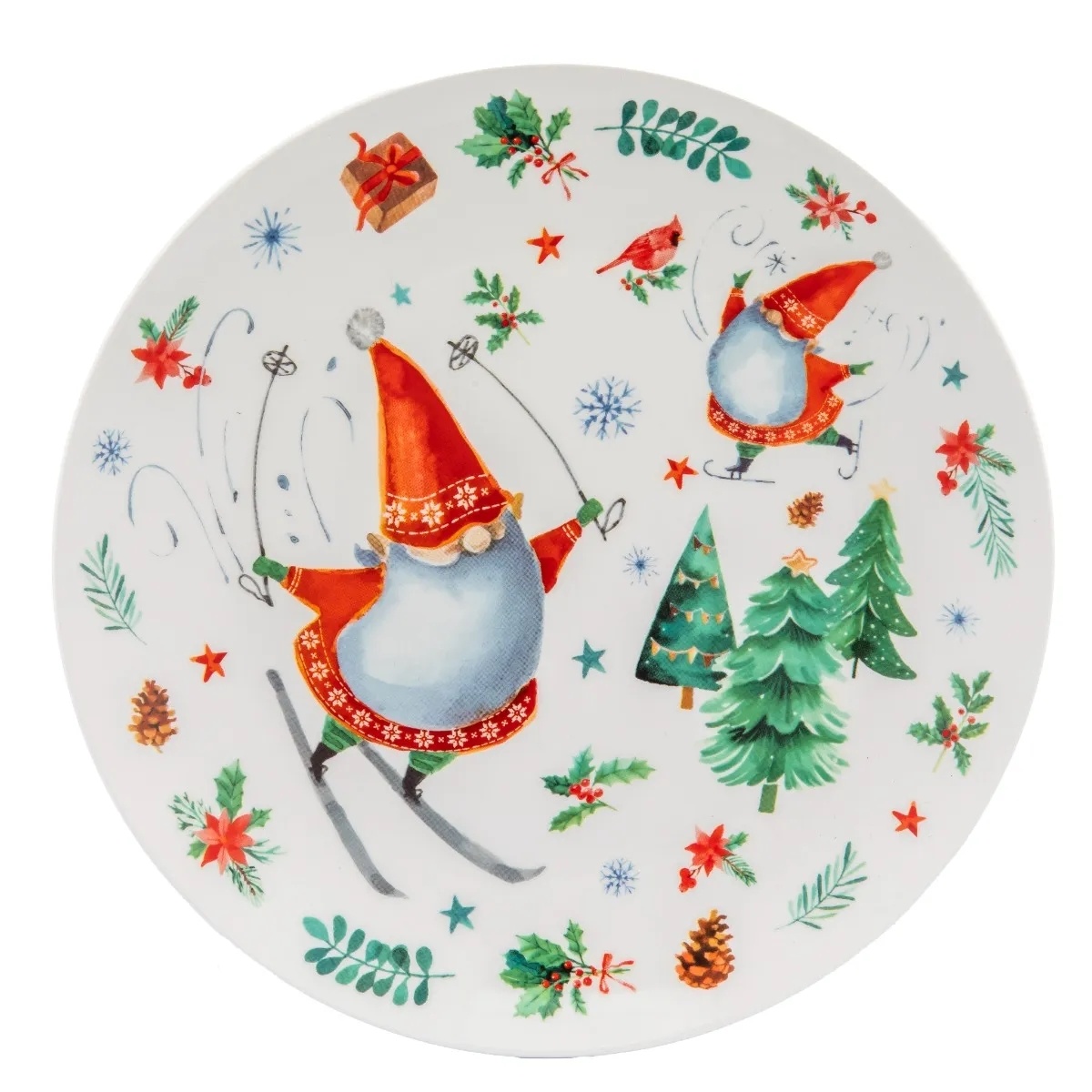 Altom Porcelánový dezertný tanier Winter Gnomes 20 cm Altom Porcelánový dezertný tanier Winter Gnomes 20 cm