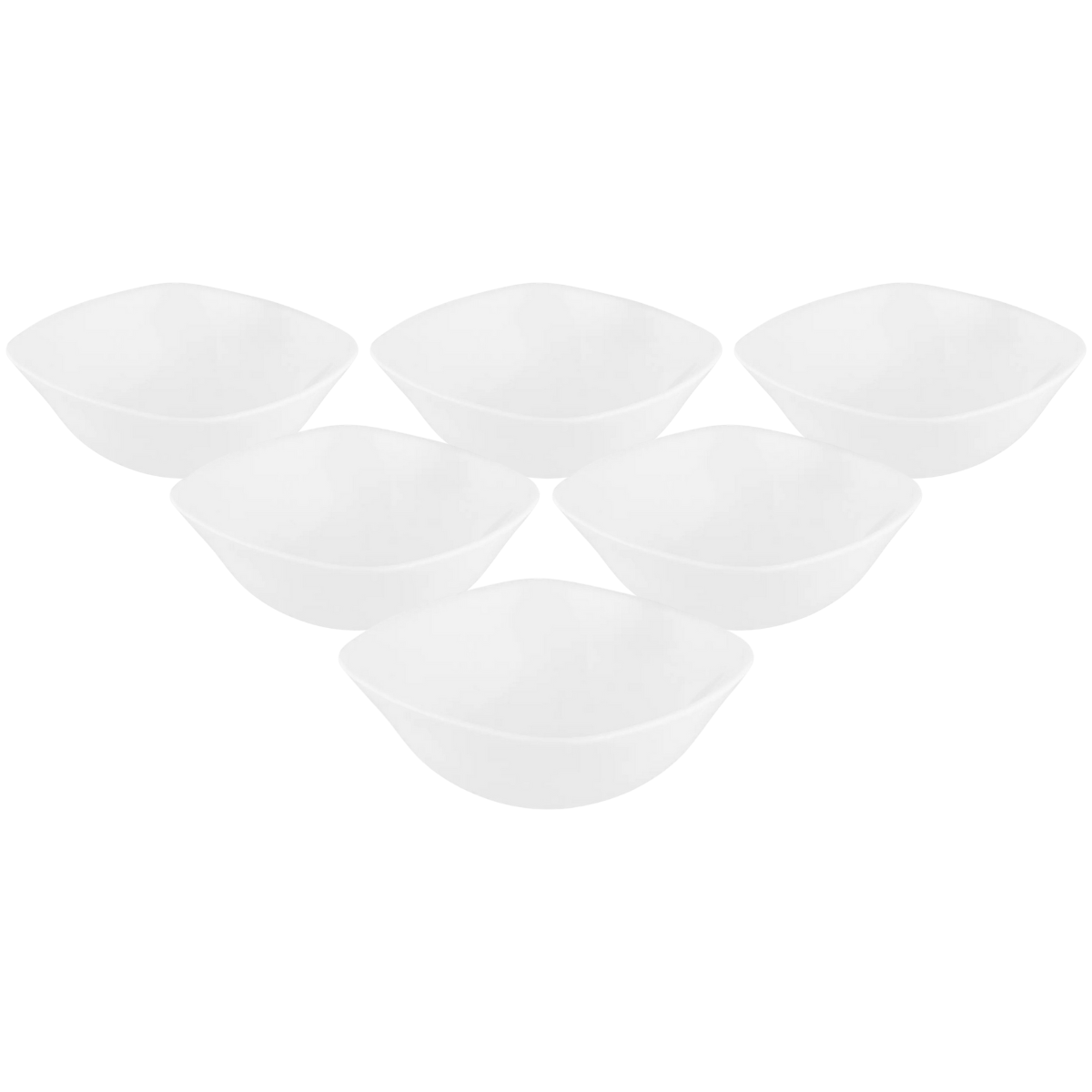 Altom Sada misiek z opálového skla White harmony 12 Altom Sada misiek z opálového skla White harmony 12