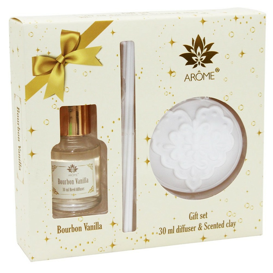 Arome Darčekový set difuzéra 30 ml a vonného ílu Arome Darčekový set difuzéra 30 ml a vonného ílu