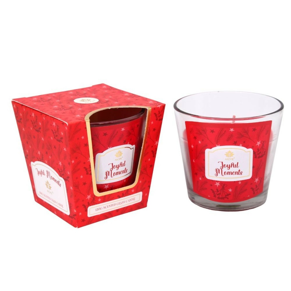 Arome Vonná sviečka v skle Pomaranč a klinčeky Arome Vonná sviečka v skle Pomaranč a klinčeky