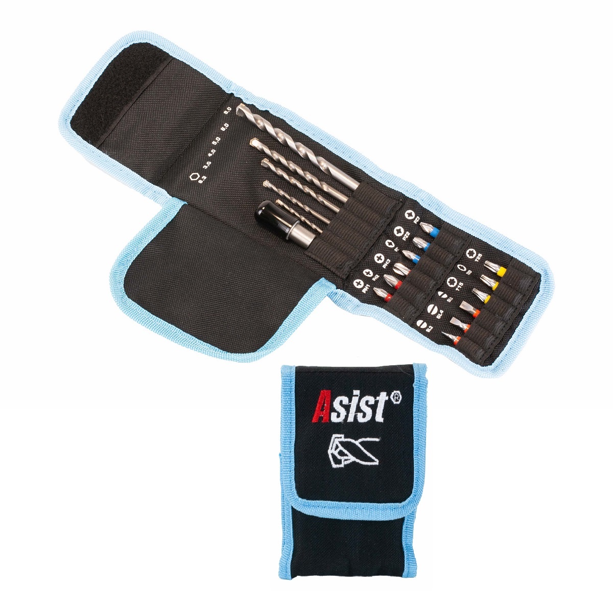 Asist FR20-017 Sada vrtákov do betónu a muriva v úložnej taške