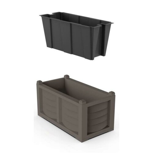 Bama Velkoobjemový truhlík s výsevnou nádobou Arredo cappuccino Bama Velkoobjemový truhlík s výsevnou nádobou Arredo cappuccino