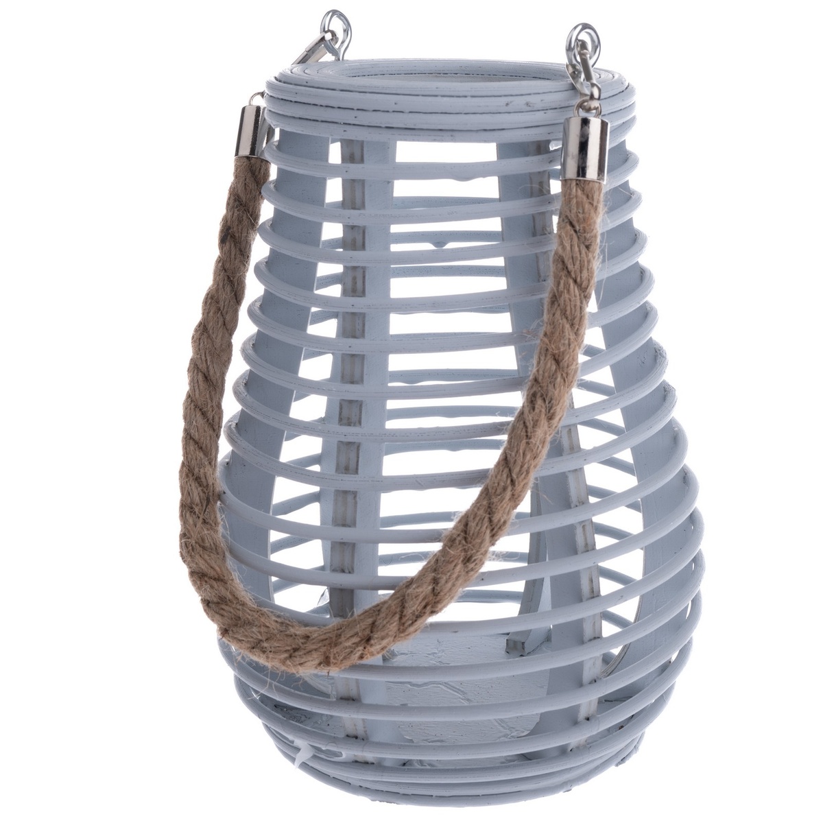 Bambusový lampáš Fence sivá