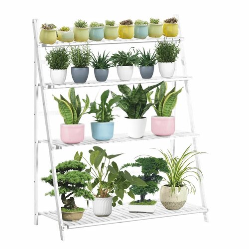 Bambusový stojan na kvetiny Nepel Typ 2 biela Bambusový stojan na kvetiny Nepel Typ 2 biela