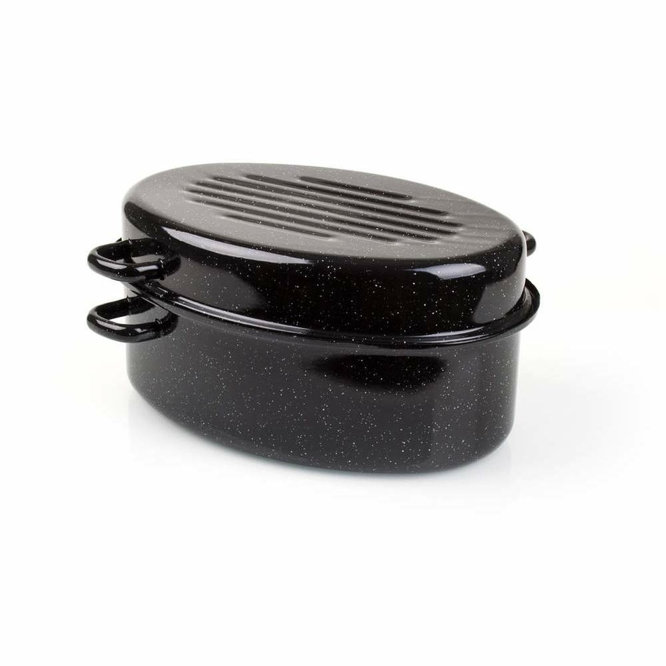 Banquet 2-dielny oválny smaltovaný pekáč CULINARIA Black Banquet 2-dielny oválny smaltovaný pekáč CULINARIA Black