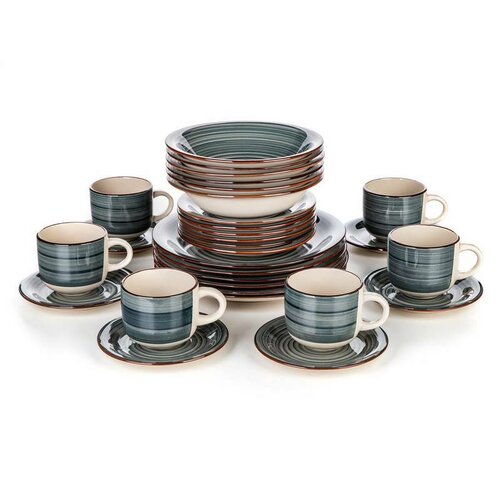 Banquet 30-dielna jedálenská súprava Spiral Blue Banquet 30-dielna jedálenská súprava Spiral Blue