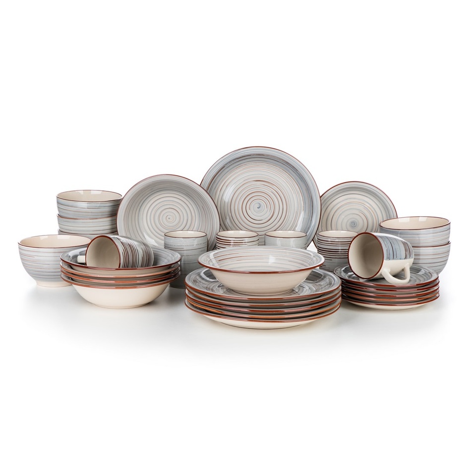 Banquet 30-dielna jedálenská súprava Spiral Grey Banquet 30-dielna jedálenská súprava Spiral Grey