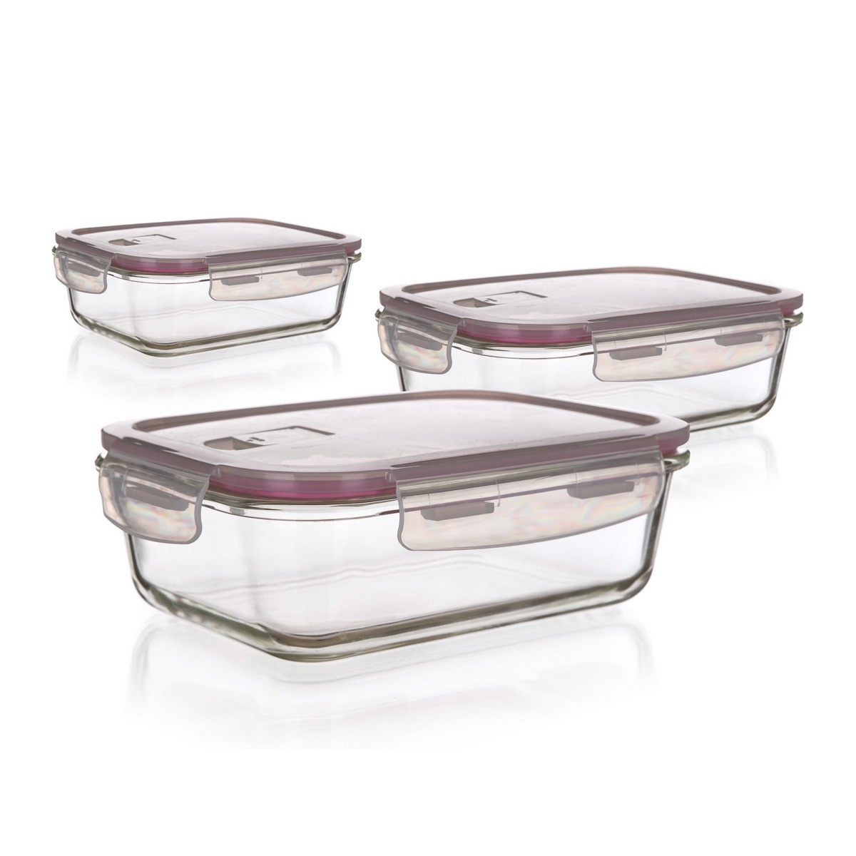 Banquet Sada sklenených dóz s viečkom Lora Banquet Sada sklenených dóz s viečkom Lora