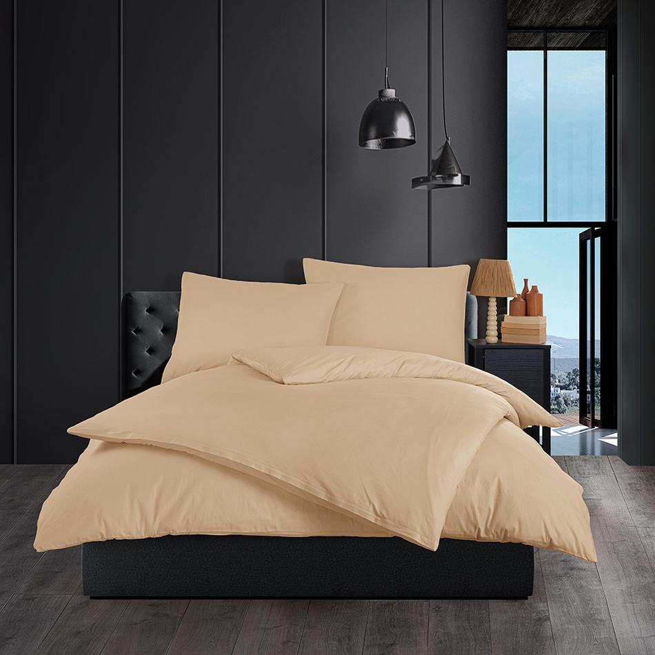 Bavlnené obliečky Color béžová