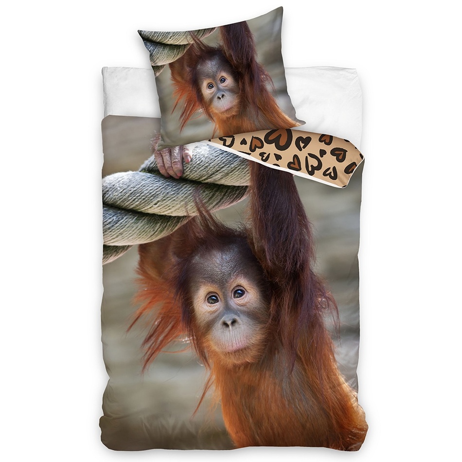 Tiptrade Bavlnené obliečky Opica Orangutan