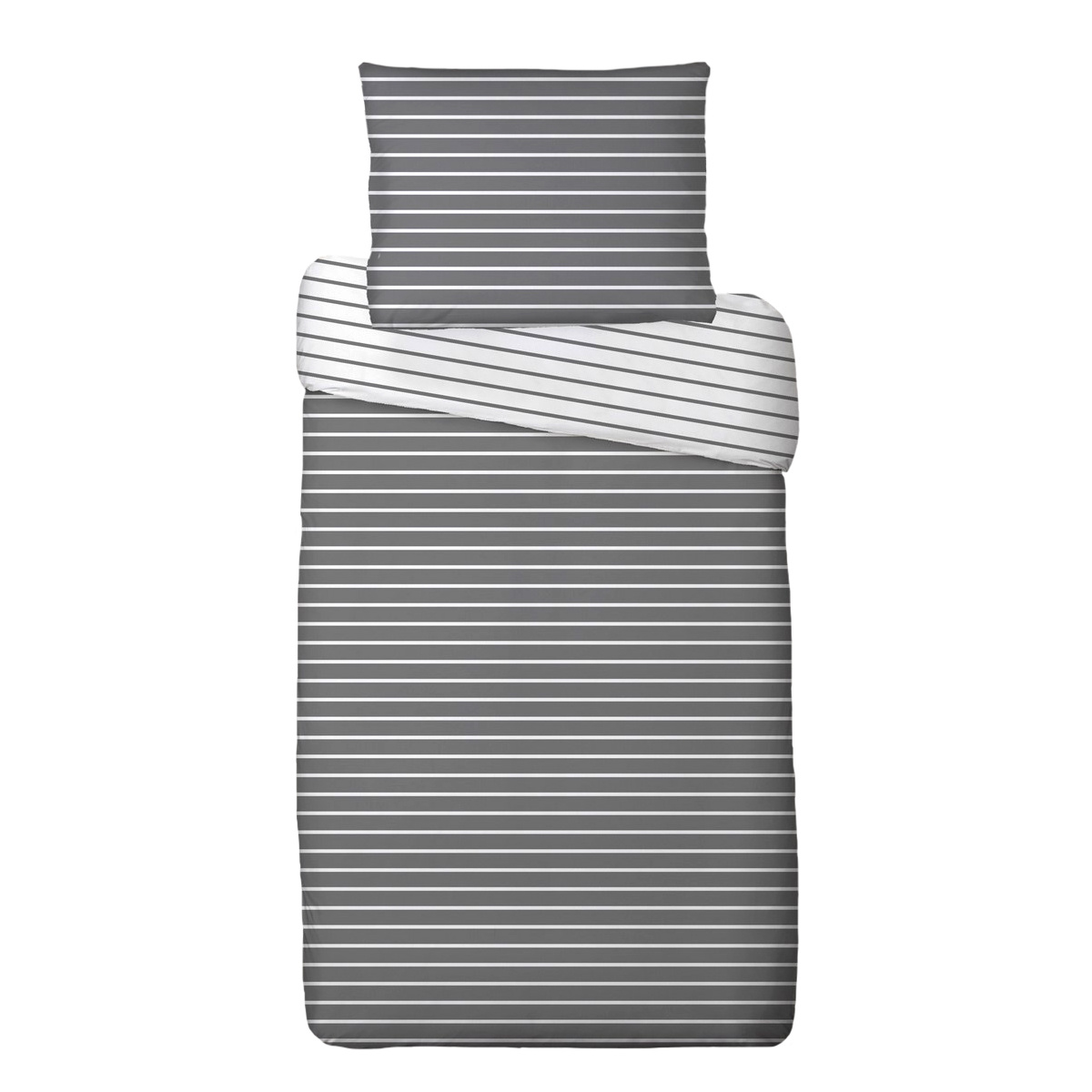 Profod Bavlnené obliečky Prúžky sivá Profod Bavlnené obliečky Prúžky sivá