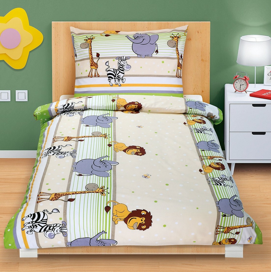 Bellatex Bavlnené obliečky Safari svetlozelená Bellatex Bavlnené obliečky Safari svetlozelená