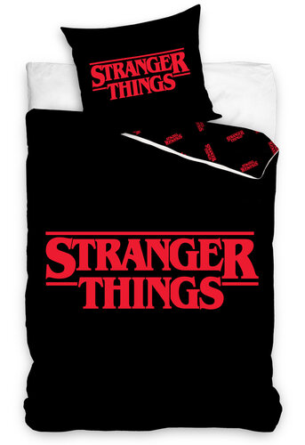 Carbotex Bavlnené obliečky Stranger Things Black