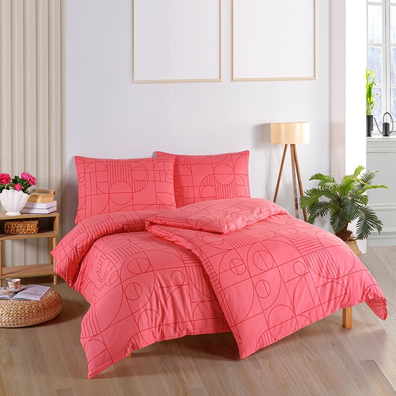 BedTex Bavlnené obliečky Geo Sunset Coral BedTex Bavlnené obliečky Geo Sunset Coral