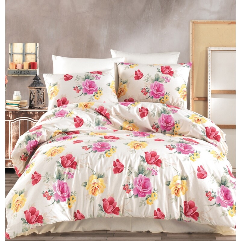 BedTex Bavlnené obliečky Tulip smotanová