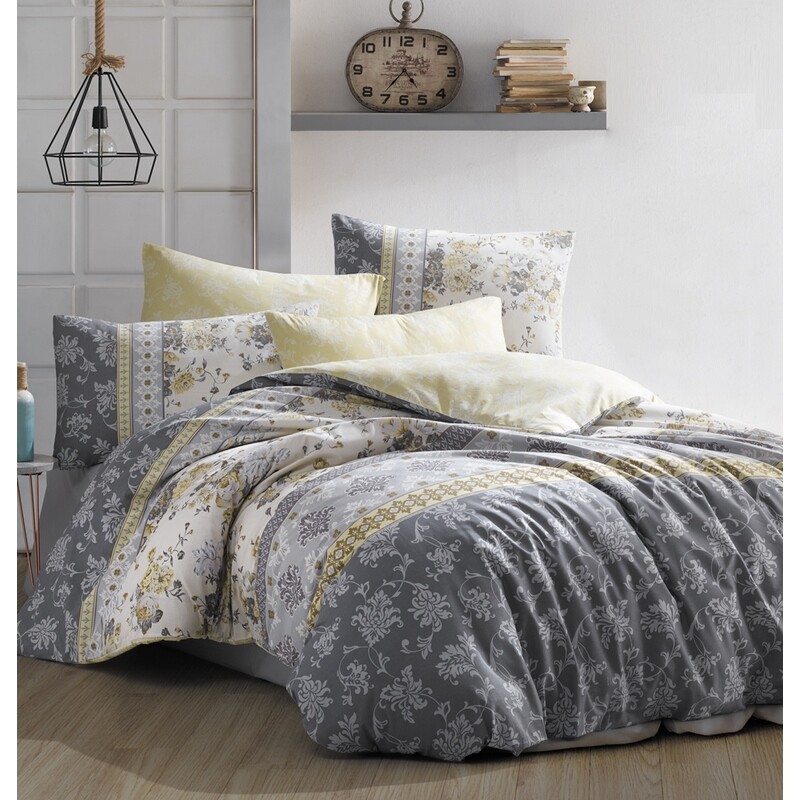 BedTex Bavlnené obliečky Vera sivá