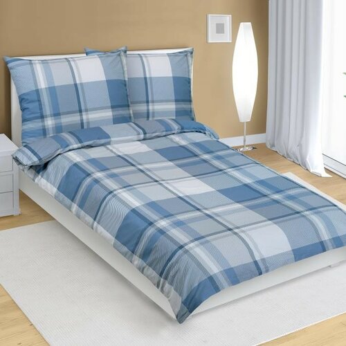 Bellatex Bavlnené obliečky Kocka modrá Bellatex Bavlnené obliečky Kocka modrá